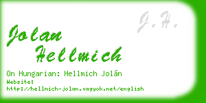 jolan hellmich business card